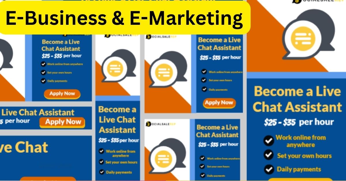 at home live chat jobs E-Business & E-Marketing